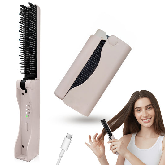 Small straightener brush, pocket size.