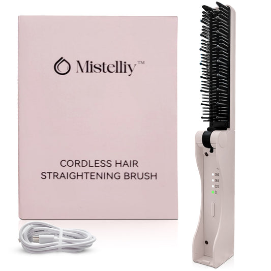 straightener brush, pocket size.